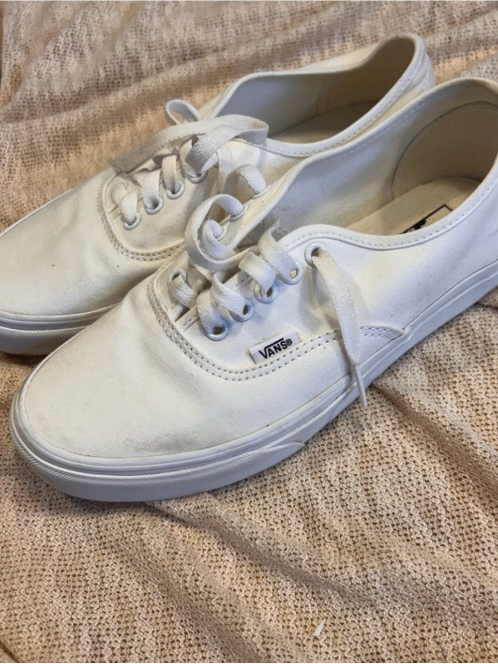 Vans Authentic Women's White Canvas Sneakers
